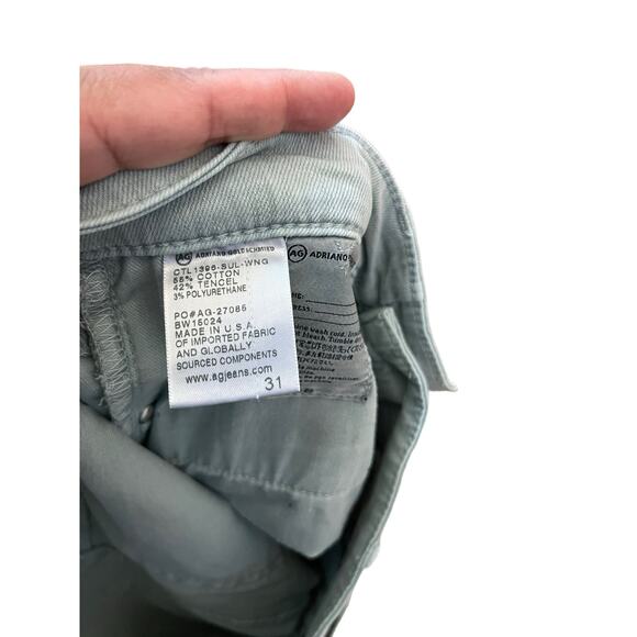 AG Adriano Goldschmied Farrah Size 31 High Rise Skinny Crop Jean 28 Inch Inseam - Picture 12 of 13